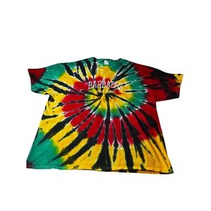 Colortone Barbados West Indies Tie Dye TShirt Mens 3XL Rasta Spiral Souvenir Tee